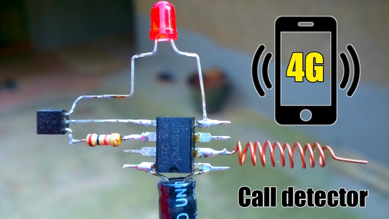 Make a wireless phone call detector|Simple phone call detector circuit using LM386 ic|Call decetor.