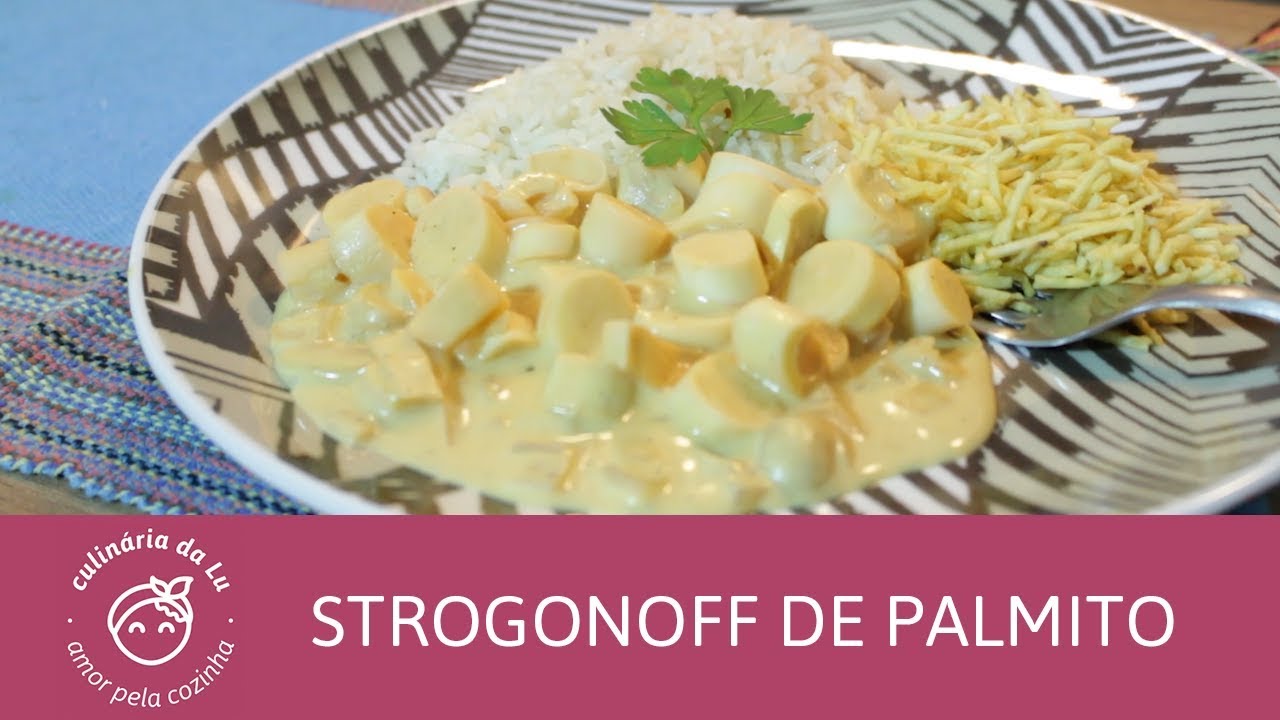 Strogonoff de Palmito - Culinária da Lu