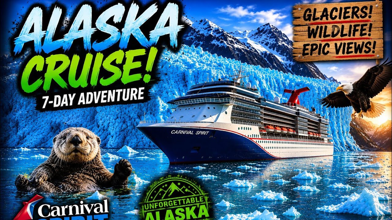 7-Day Alaska Cruise on Carnival Spirit | Glaciers, Wildlife & Unforgettable Views!