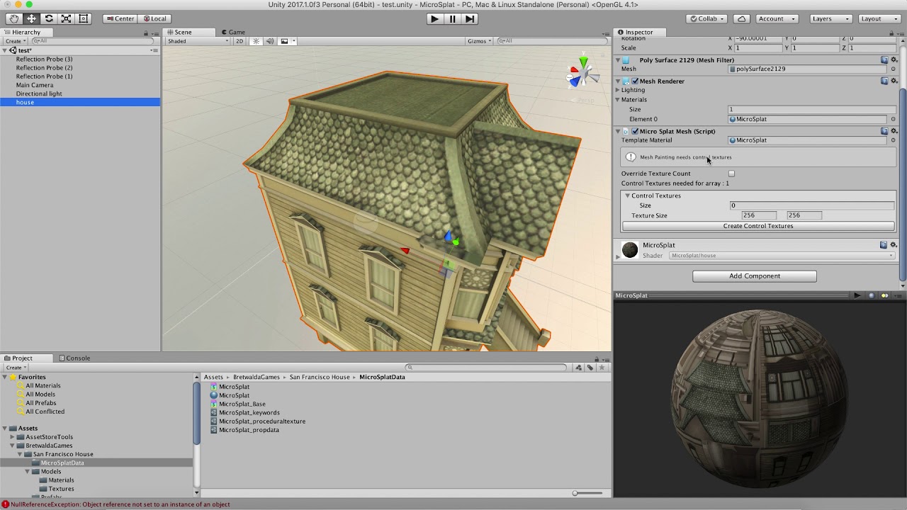 MicroSplat Mesh Workflow