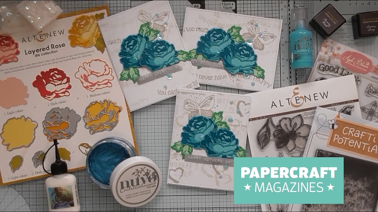 Altenew Layering Rose Dies :D