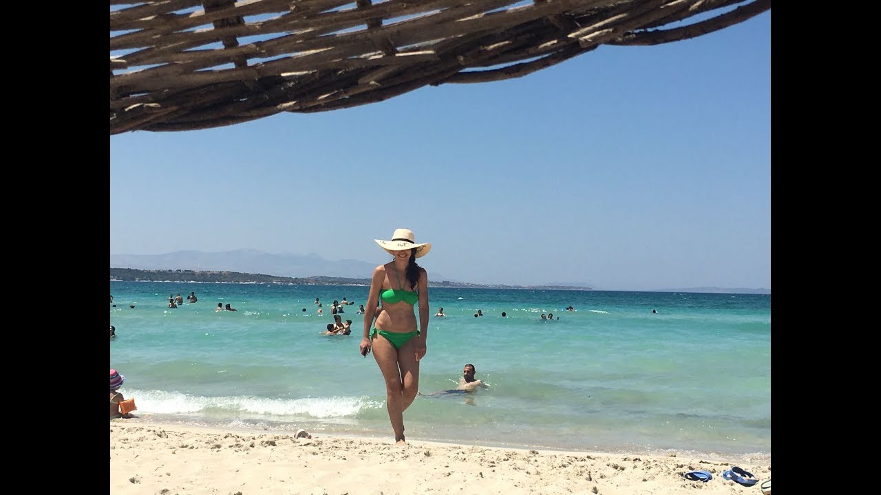 ТУРЦИЯ, ЧЕШМЕ (Cesme)-  Пляж Ылыджа ( ilica plaj) TURKIYE
