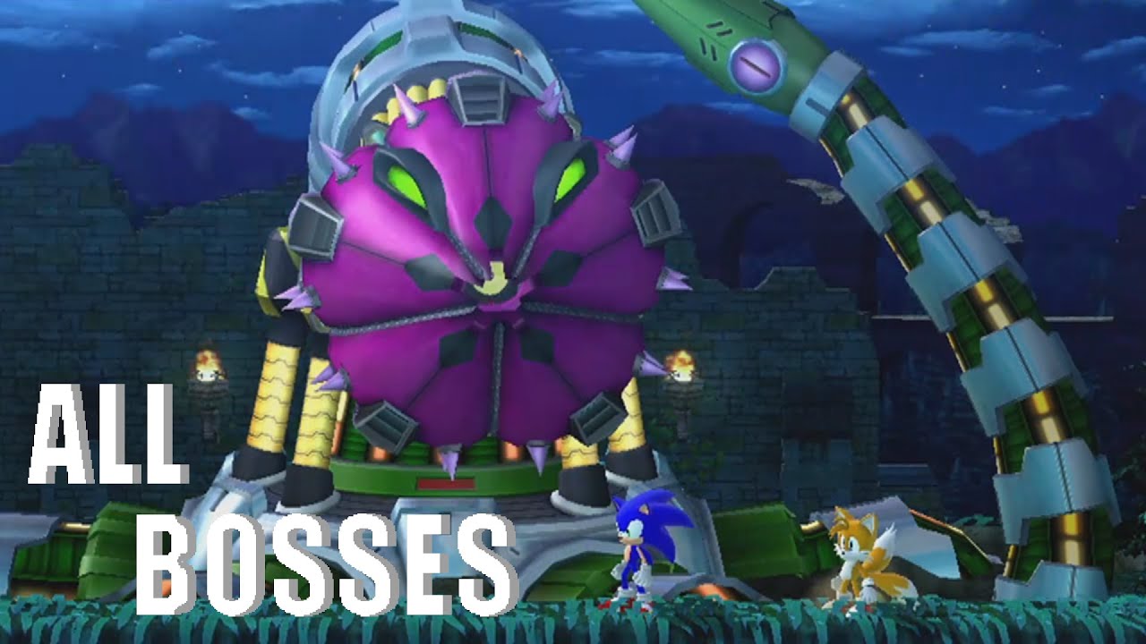 Sonic the Hedgehog 4 Episode II (Xbox 360) - All Bosses (2 Players)