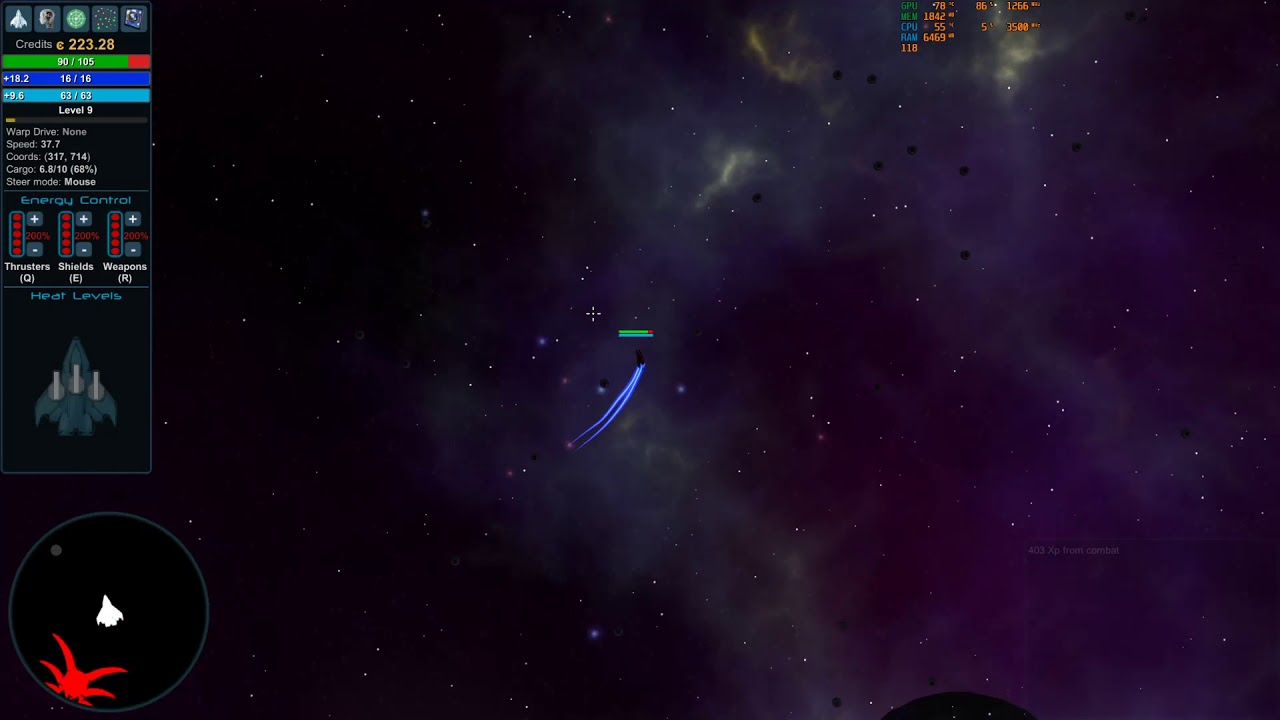 Star Valor - Boss Fight before level 10 in smallest shuttle.