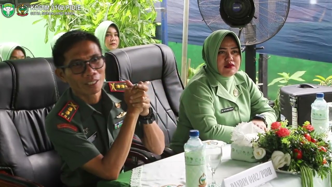 Dandim 0102/Pidie dan Ketua Persit Silaturahmi dengan Prajurit dan Persit Koramil 18/Trienggadeng