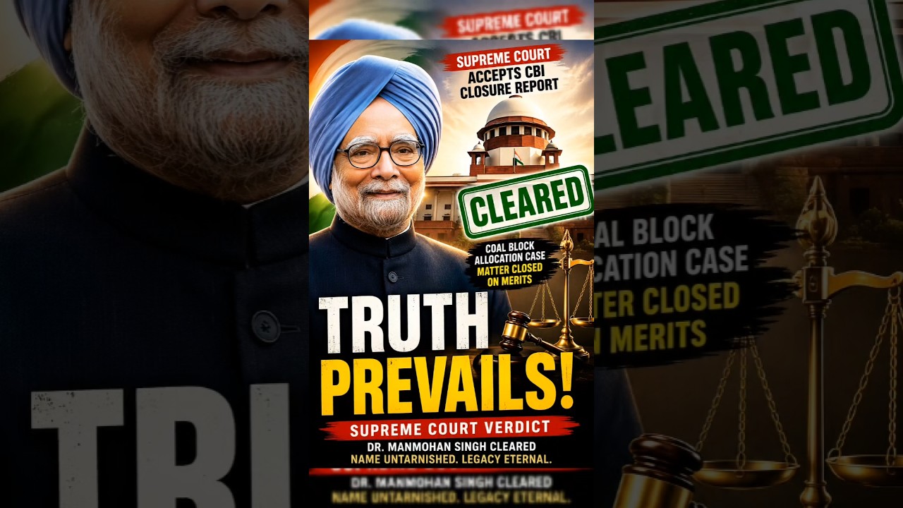 Supreme Court Clears Dr Manmohan Singh in Coal Case | Truth Prevails After Years 🇮🇳 #shorts #news
