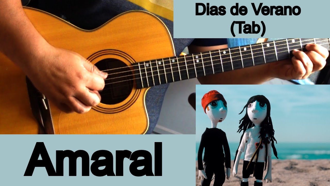 Dias de Verano. Amaral (Tab -Tutorial de guitarra - Version de Guitarra )#Amaral #Alhambra