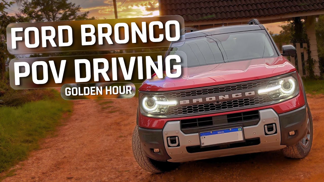 2026 Ford Bronco SPORT Badlands 4X4 - POV Golden Hour Drive