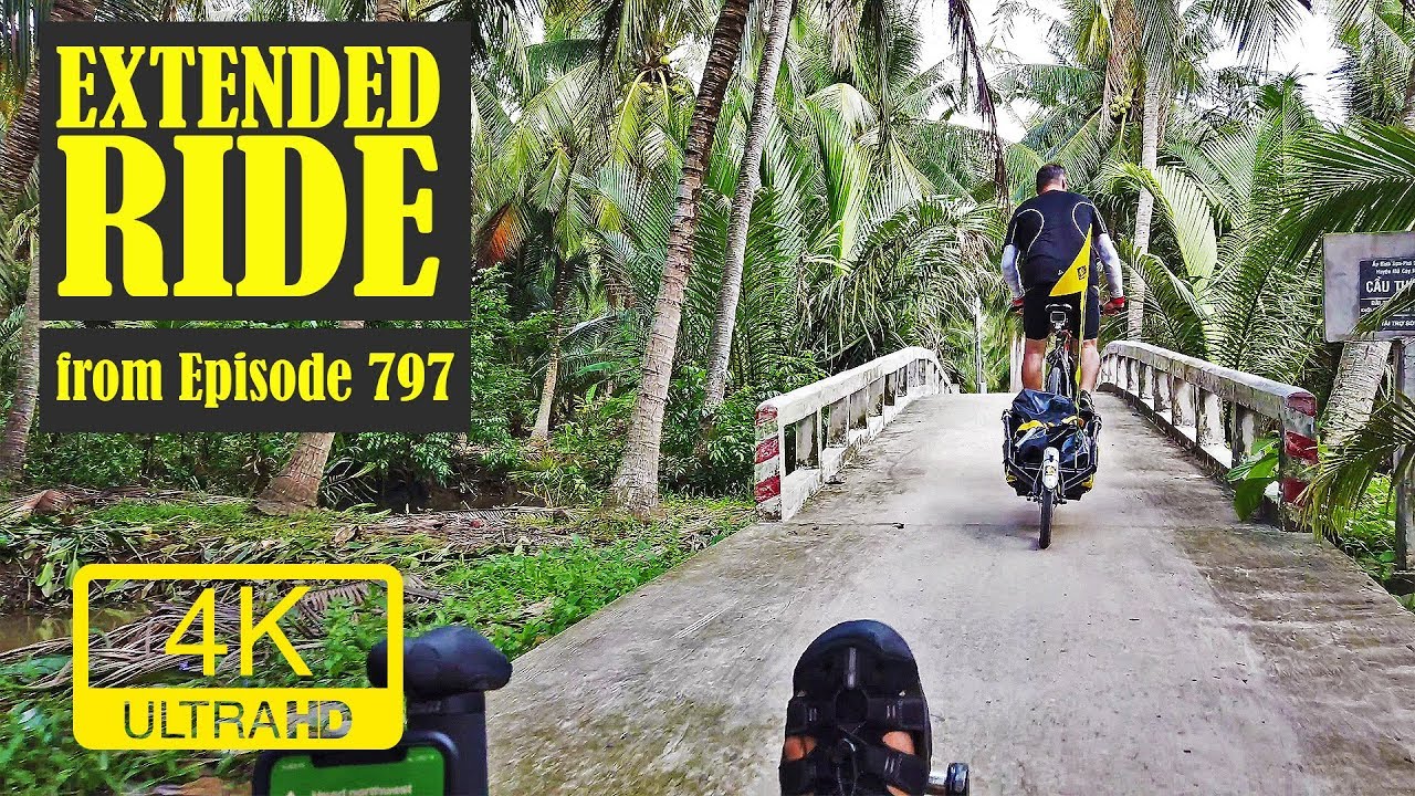 Cycling the Mekong Delta| EXTENDED RIDE 4K