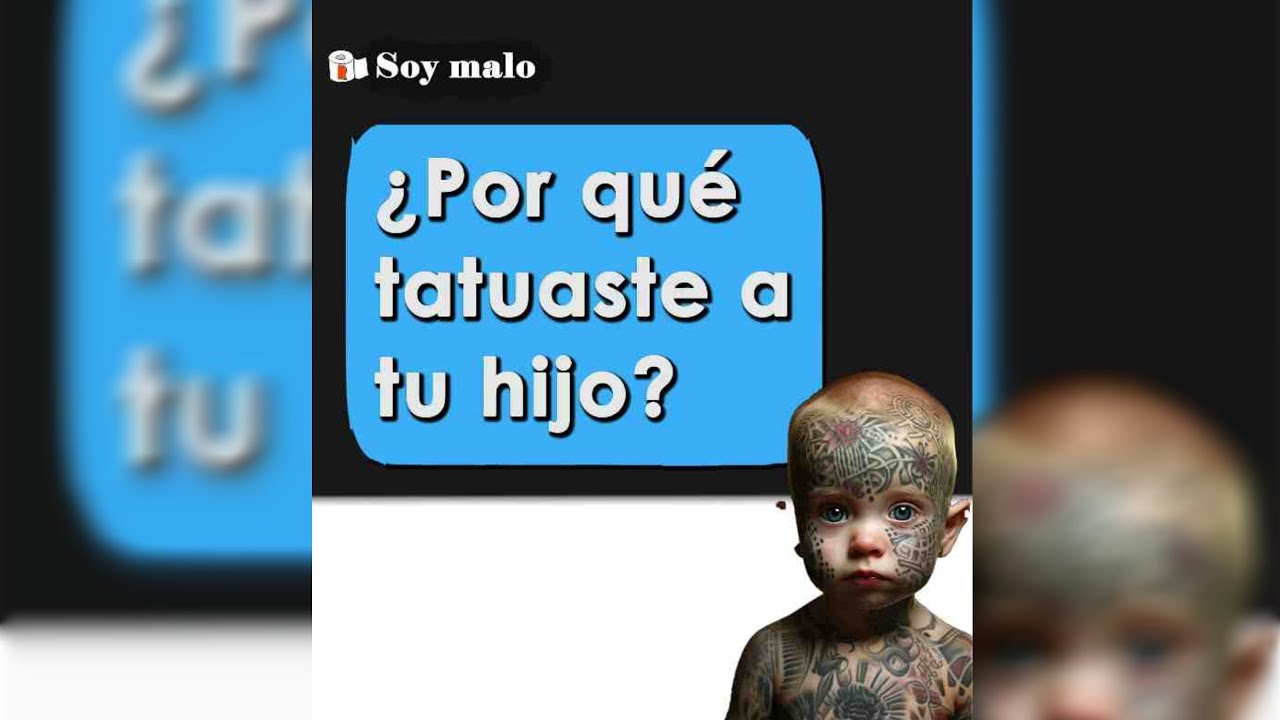 Le hice un tatuaje a mi hijo de 16 meses por recomendación del doctor