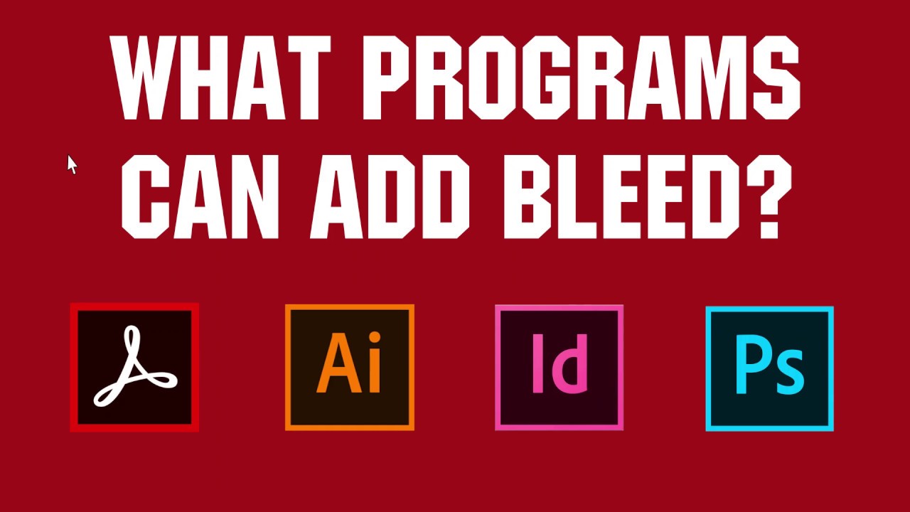 What is Bleed and how do I set it up? (Acrobat, Illustrator, InDesign, and Photoshop Tutorial)