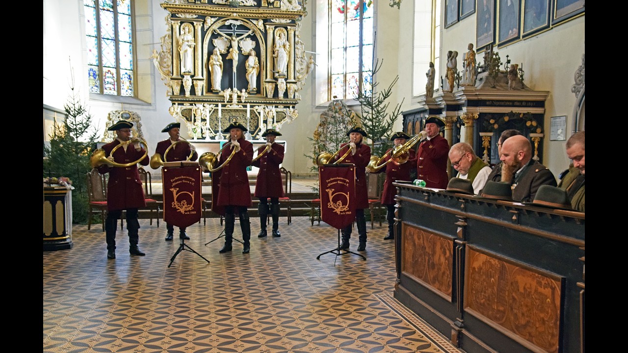 Glocken aus der Hubertusmesse in der Bergkirche Schleiz am 03.11.2024