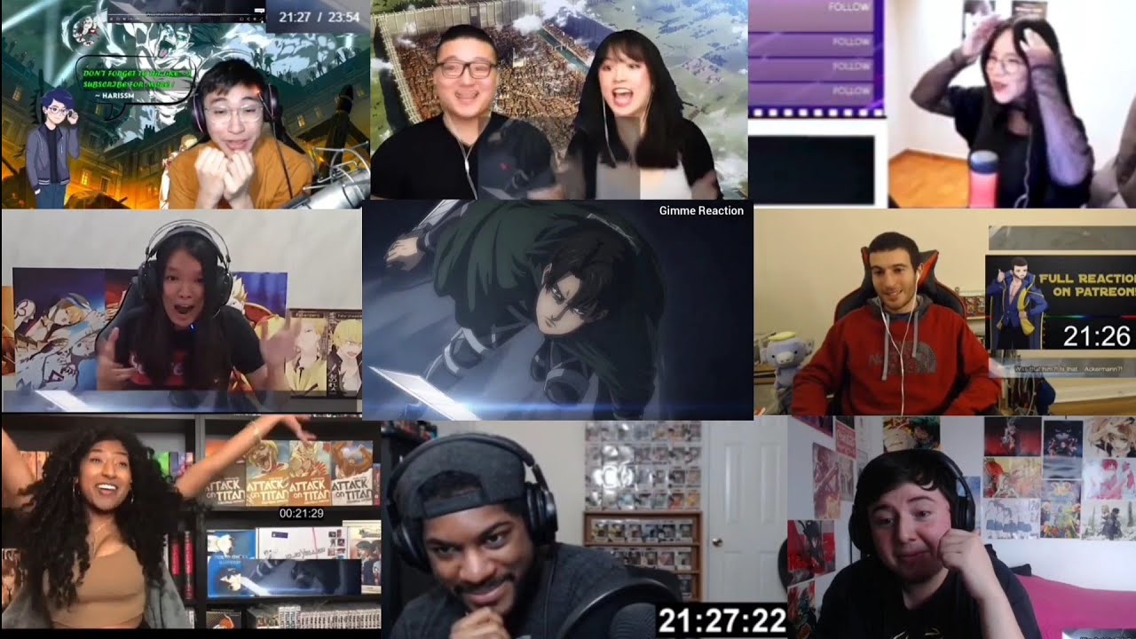 Mikasa & Levi Appears | Attack on Titan Final Season Episode 6 Reaction Mashup