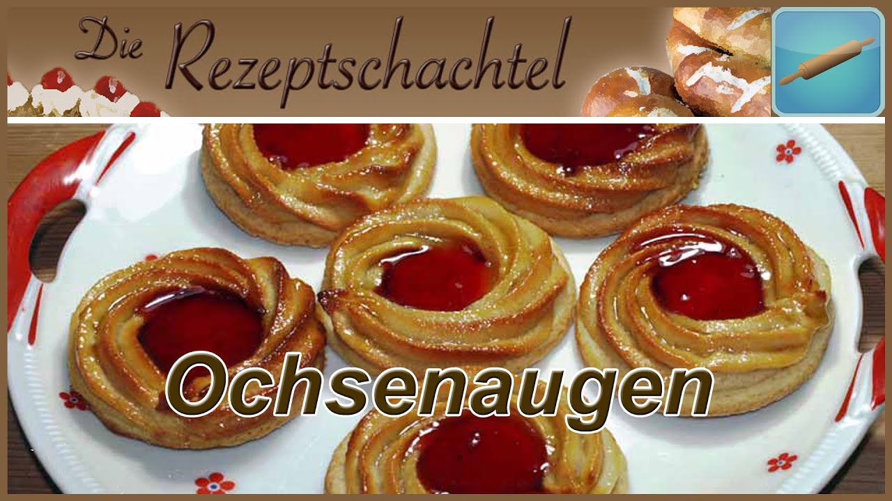 Ochsenaugen, Pfauenaugen – Super leckere Plätzchen mit Marzipan Makronenmasse und Gelee Spiegel