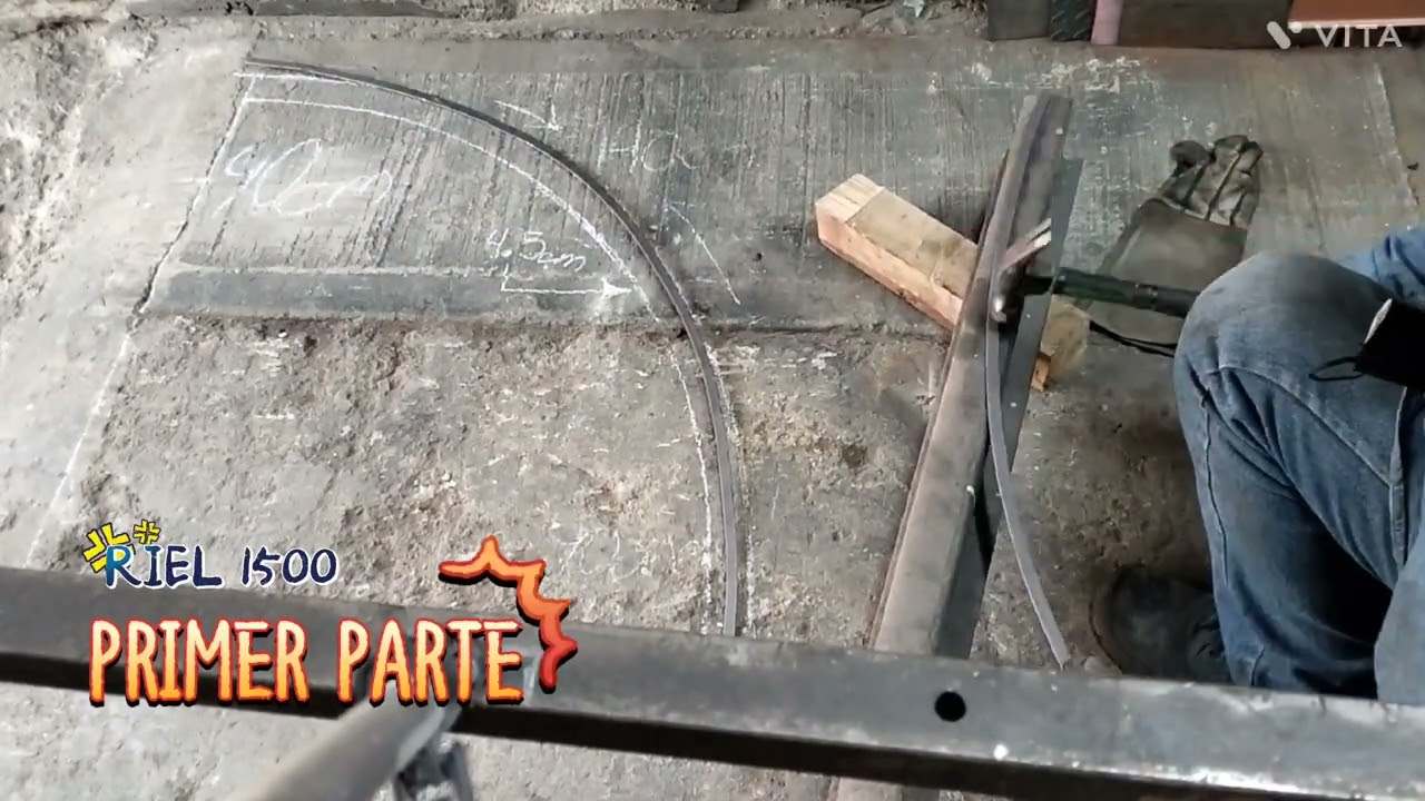 fabricación de curva para portón corredizo curvo