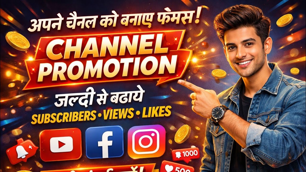🚀 Apne Channel Ko Banaye Famous | Channel Promotion #youtubegrow #growyourchannel #realsubscribers