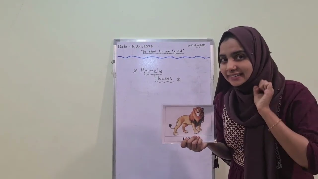 TEFL Micro Teaching Video By Saima #tefl #teaching #kids #animalhomes #teacher