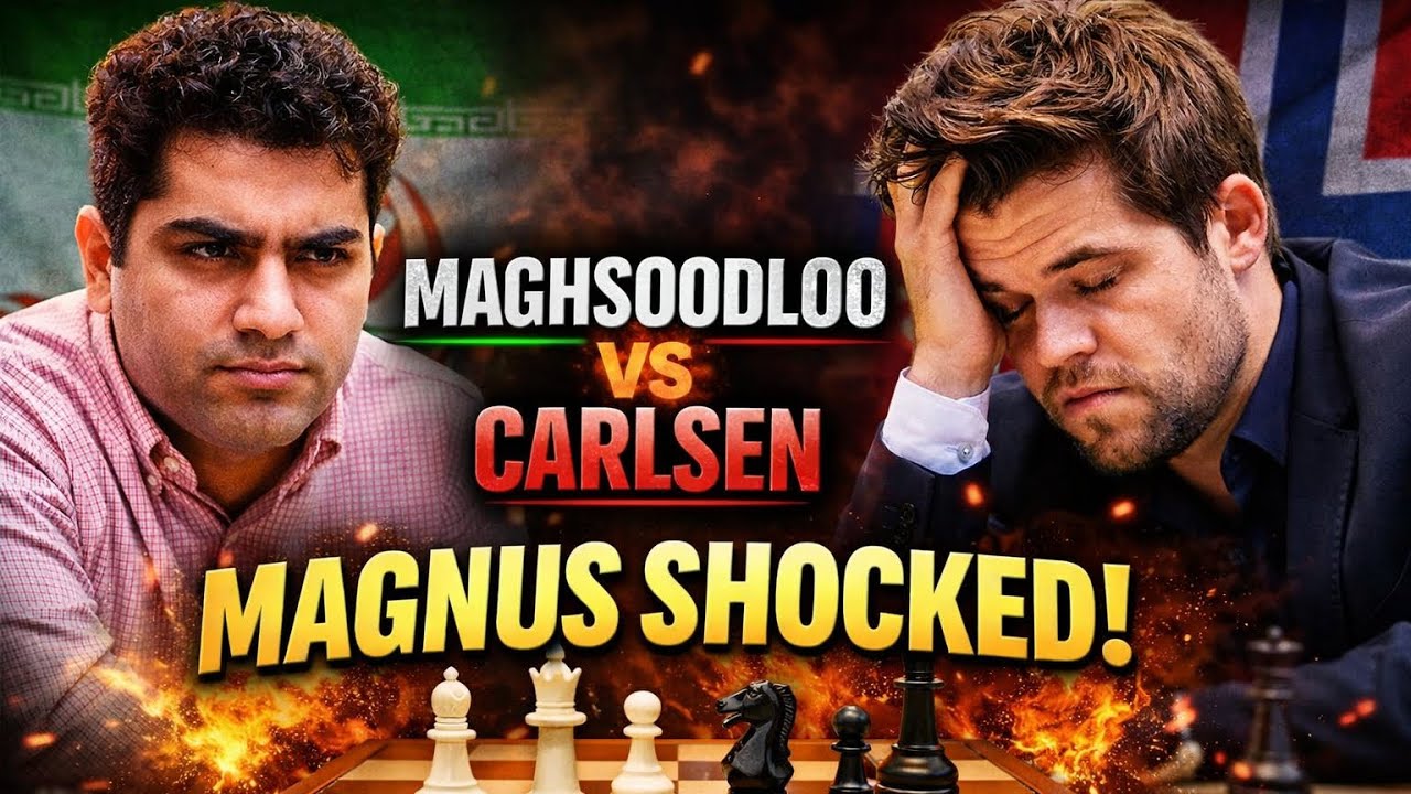 🔥 MAGNUS CARLSEN DIKALAHKAN! Serangan Gila Maghsoodloo Bikin Dunia Catur Terkejut!