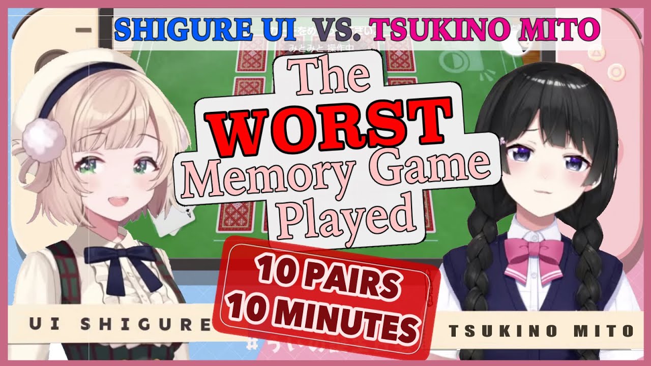 【ENG sub】Shigure Ui vs.Tsukino Mito: The Worst Memory Game Ever Played