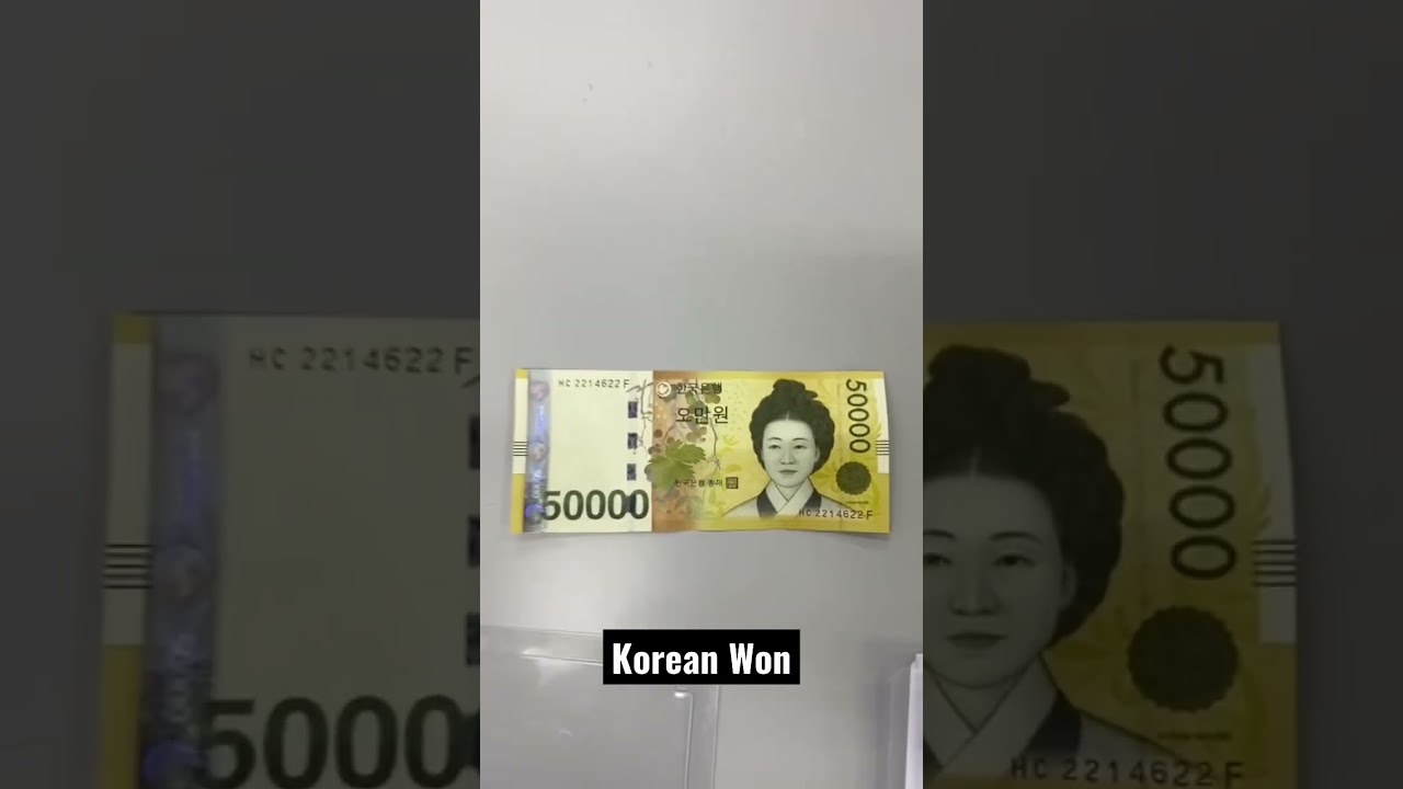 This is KOREAN WON #shorts #travel #currency