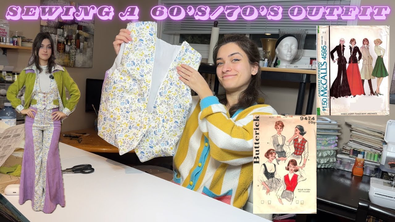 Sewing a 1970’s Outfit using Vintage Sewing Patterns