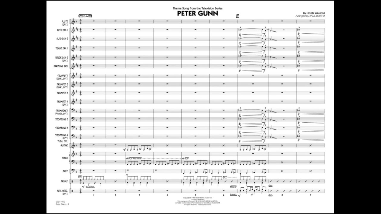 Peter Gunn by Henry Mancini/arr. Paul Murtha