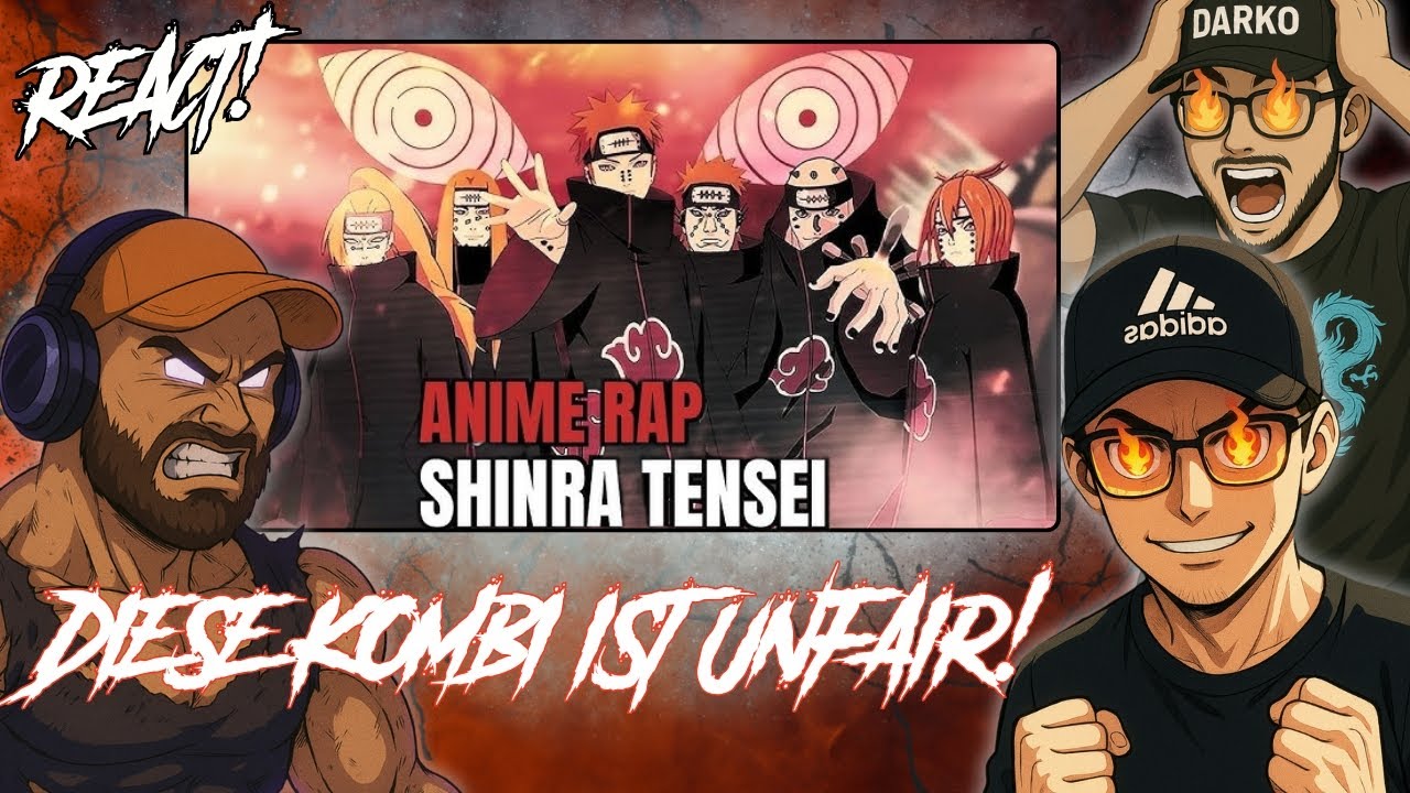 ENMA x GEKI   Shinra Tensei Naruto Song Anime Rap | Lipsy React Together!