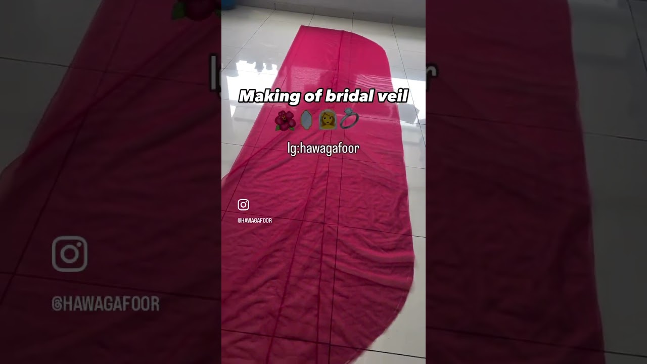 How to make bridal veil | wedding veil making | dupatta veil making | wedding dupatta | #veil