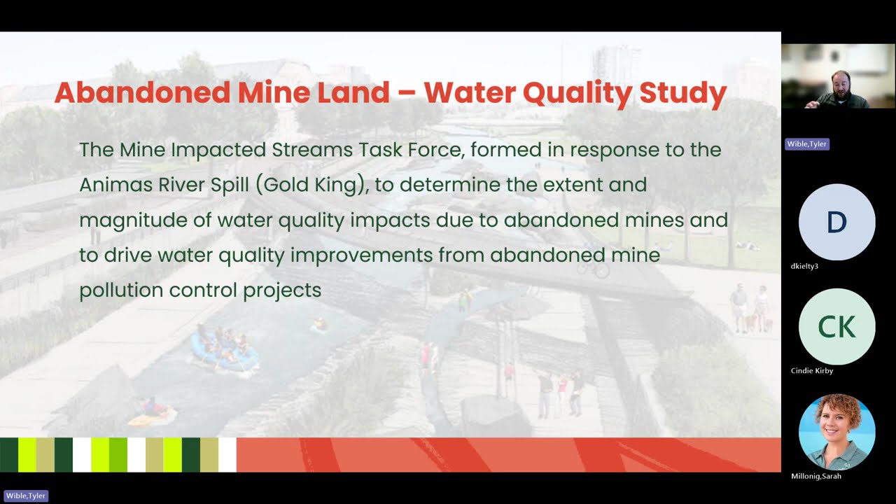 Mining for Answers Exploring Colorado’s Abandoned Mines Water Quality Webportal