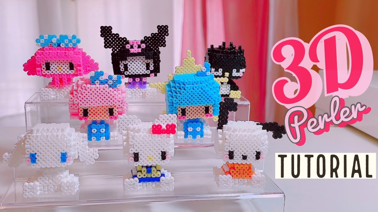 Hello Kitty and Friends 3D Perler Collection Tutorial