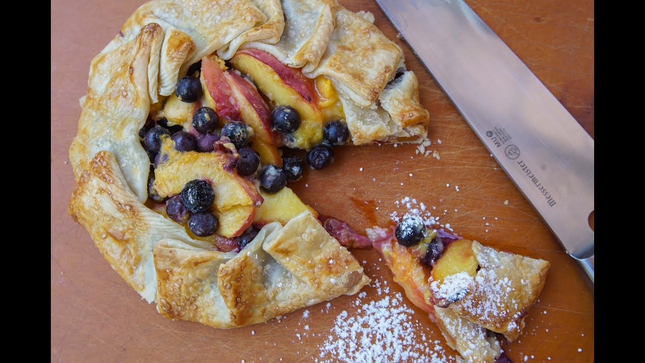 Grilled Peach Blueberry Pie | SAM THE COOKING GUY