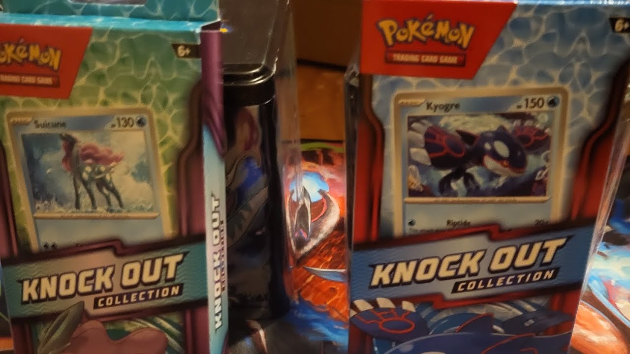 Two knock out collections and two stacking tins