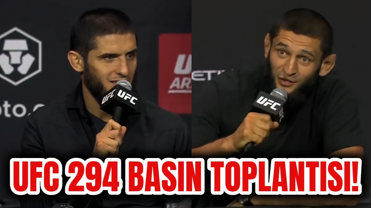 (TÜRKÇE) UFC 294 BASIN TOPLANTISI! ISLAM VS VOLKANOVSKI 2 - KHAMZAT VS USMAN
