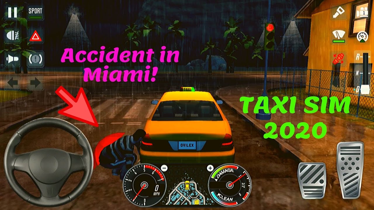 Taxi Sim 2020 | Accident in Miami! | iOS / Android Mobile Gameplay