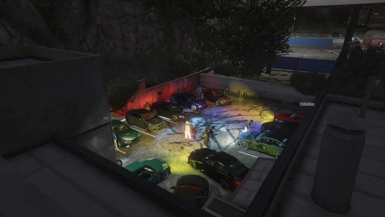 GTA V car meet on ps4