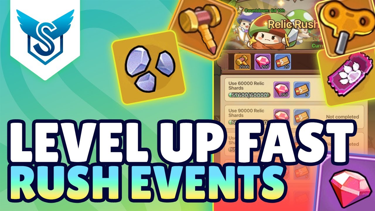 Legend of Mushroom &mdash; быстрое повышение уровня с помощью Rush Events [EN]