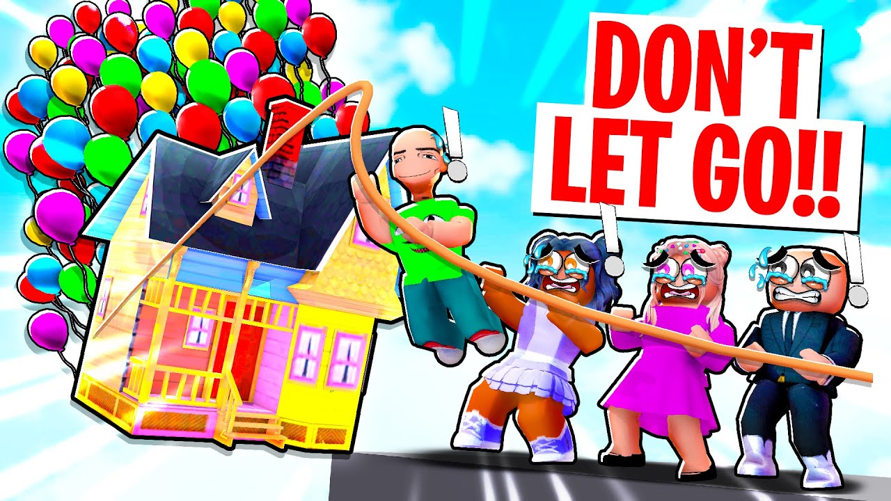 WE GOT INVITED TO A FLYING HOUSE | Roblox Up Story