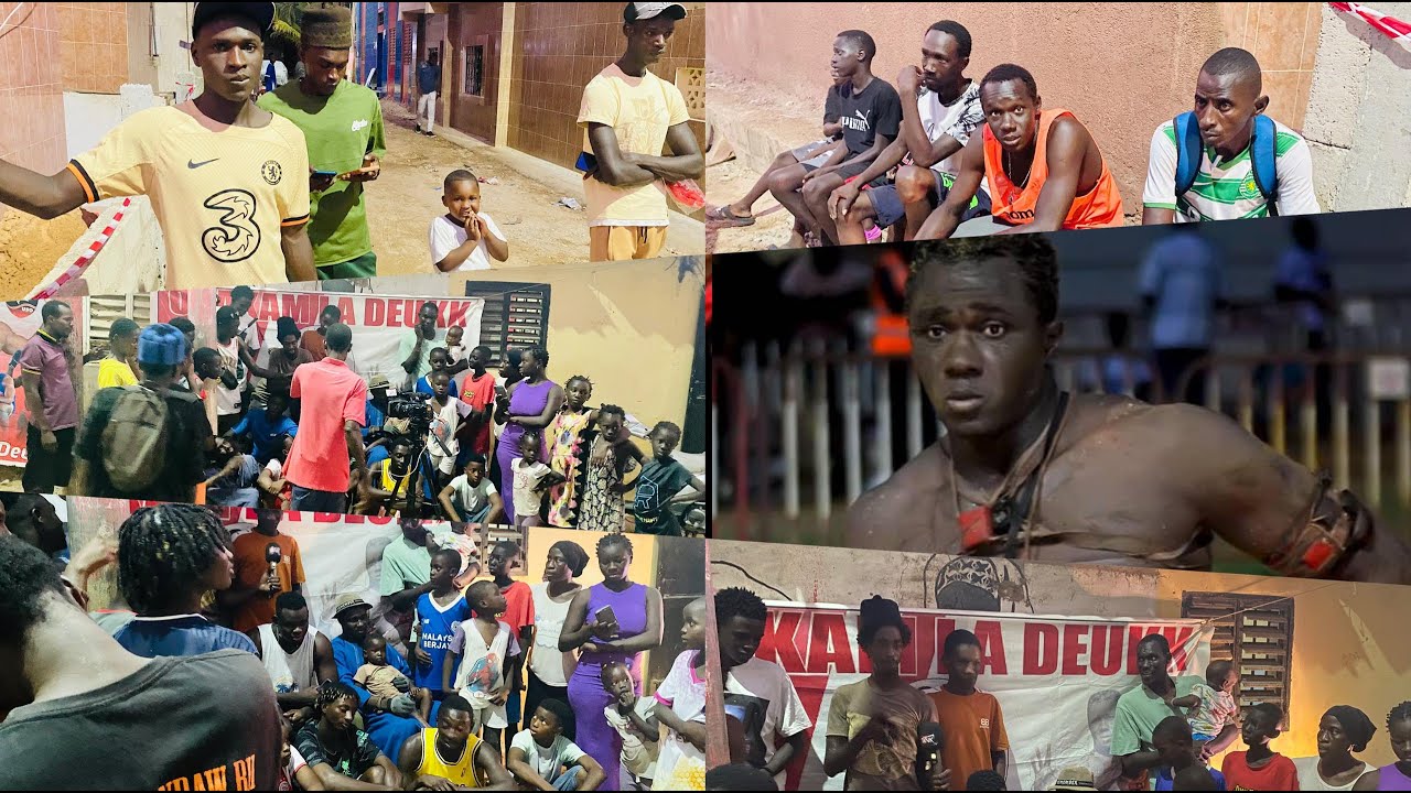 Le lutteur imposé de Ouakam, a cœur ouvert,  son entourage extrêmement  fier de lui.