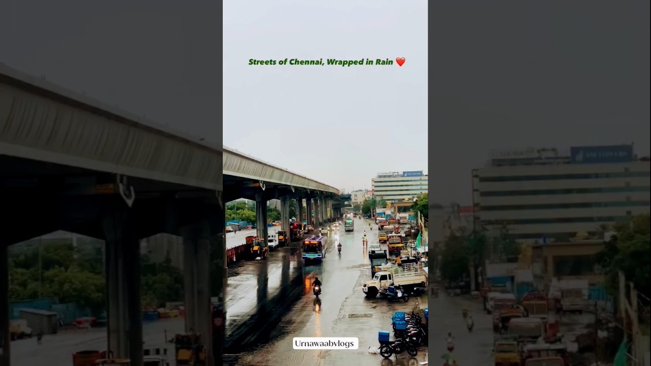 Chennai........... Streets of Chennai , wrapped in Rain 