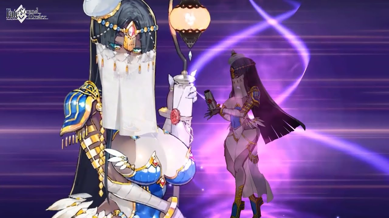 FGO SSR Caster Scheherazade Noble Phantasm Animation Stage 1st First Ascension NP Showcase