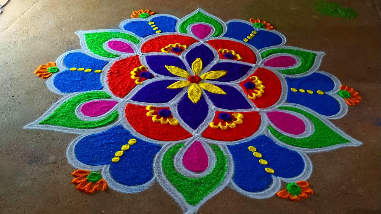 Bhoki pongal 🌻diyamuggulu  🌻rangolidesigns 5*3🌻thai Pongal special 🌻mattu pongal 🌻flowers kolam