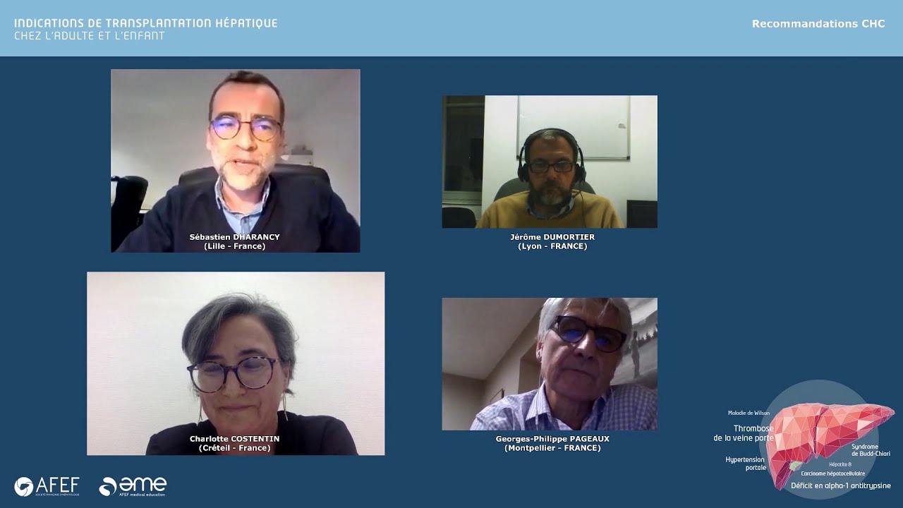 Webinar Indications Transplantation Hépatique chez l'adulte et l'enfant