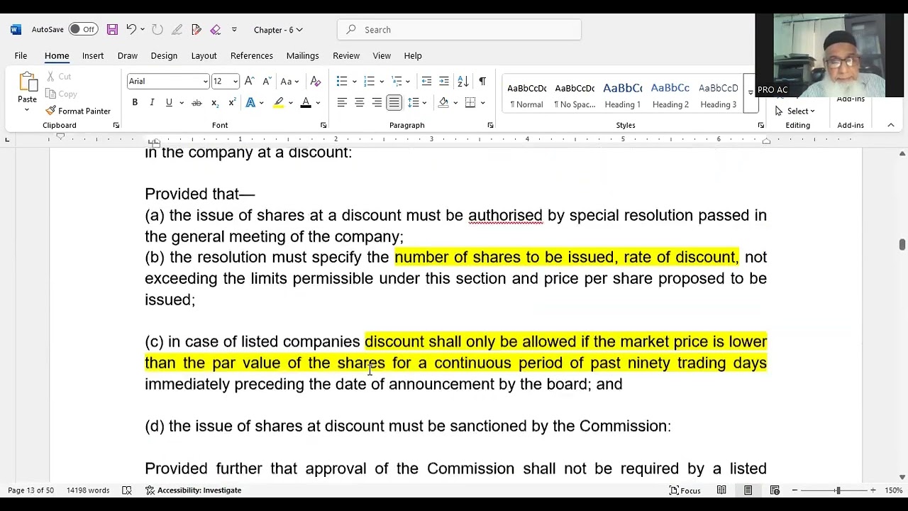 Chapter 6 Share Capital and Further Issue of Shares  Part 2