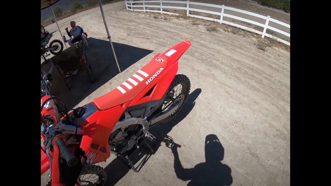 2025 Honda CRF450R at Lake Elsinore MX: New Main Track Layout