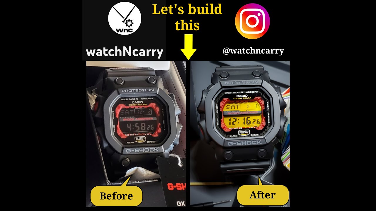 [Modified Casio] Modding a customer's Casio GShock GXW56-1A