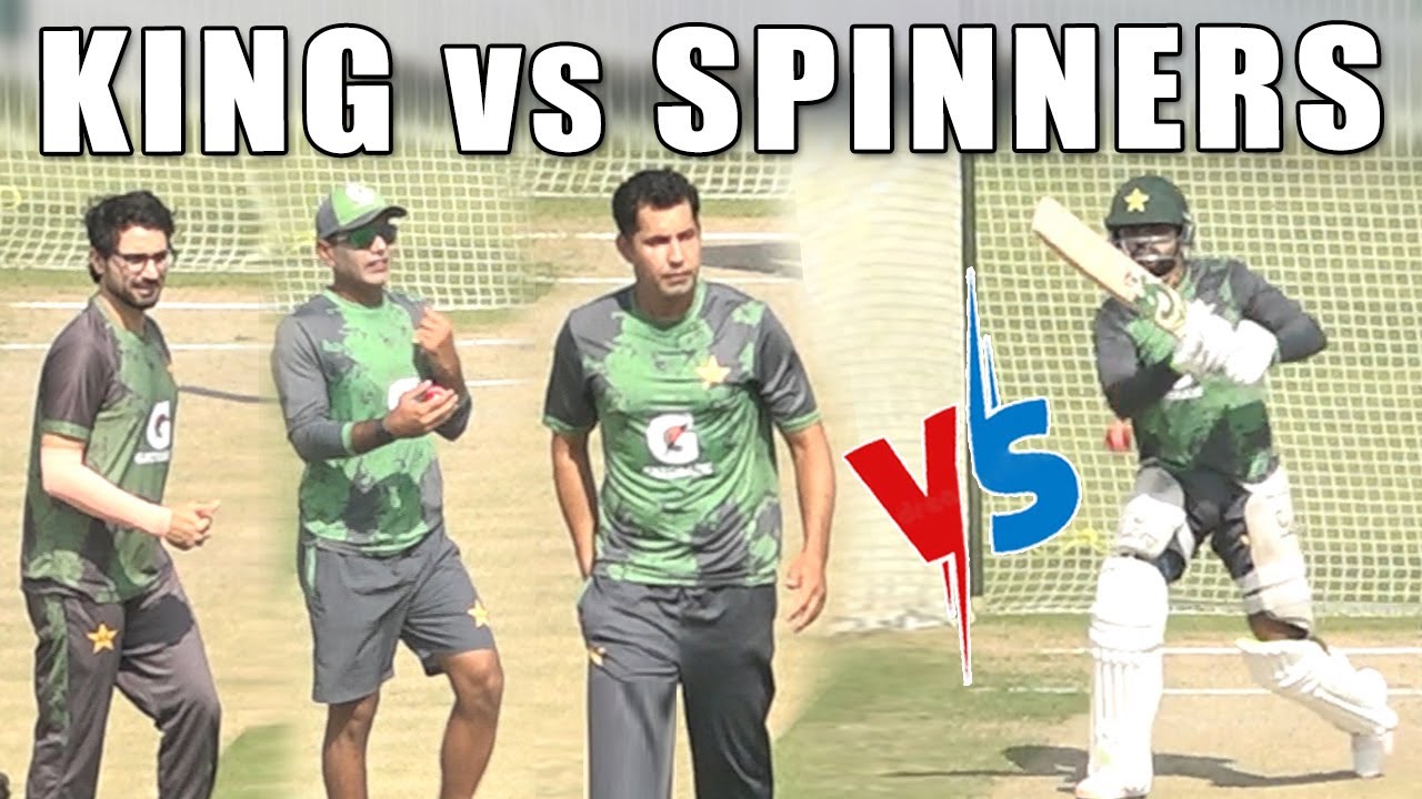 Babar Azam&rsquo;s Classical Batting vs Pakistan Spinners | Elegant Shots in Practice Session 🏏🔥