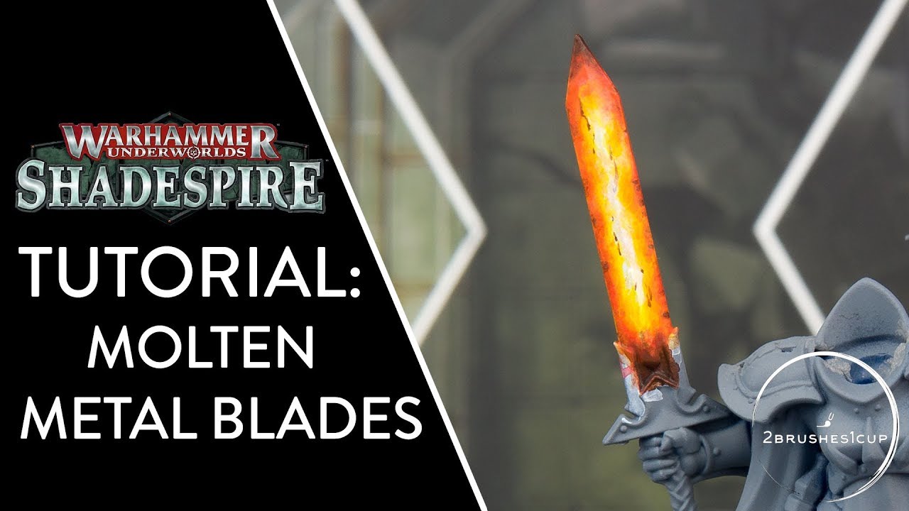 How to paint molten metal effect on weapons - Warhammer Nightvault Stormcasts