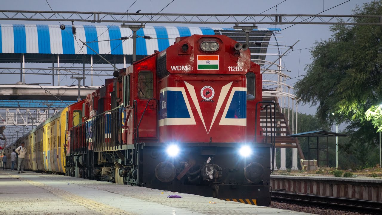 BANDIKUI to MATHURA JN. : Journey behind Twin ALCOs in Gangapur City-Mathura Special
