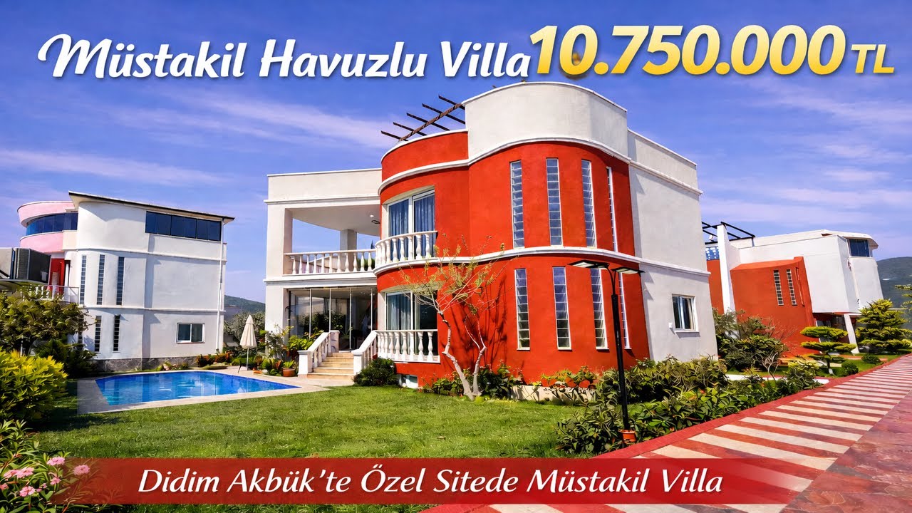 🏡 DİDİM AKBÜK’TE ÖZEL SİTE İÇERİSİNDE MÜSTAKİL HAVUZLU 3+1 LÜKS VİLLA #villagelife #village #satılık