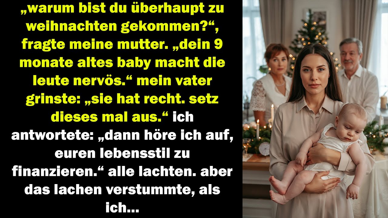 sie sagten, mein baby sei bei weihnachten unerwünscht – also stoppte ich ihr luxusleben